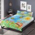 Cute bees and music notes and piano with the sun bedding set