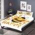 Cute bumblebee with flowers on its wings bedding set