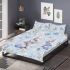 Cute bunny and flowers bedding set