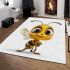 Cute cartoon bee area rugs carpet