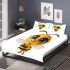 Cute cartoon bee character bedding set