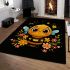 Cute cartoon bee happy expression area rugs carpet