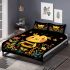 Cute cartoon bee happy expression bedding set