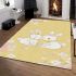 Cute cartoon bunny pattern area rugs carpet