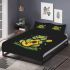 Cute cartoon frog playing guitar in a simple drawing bedding set