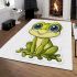 Cute cartoon frog with big eyes area rugs carpet