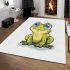 Cute cartoon frog with big eyes area rugs carpet