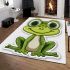 Cute cartoon frog with big eyes 24 area rugs carpet