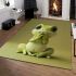 Cute cartoon frog with big eyes area rugs carpet