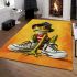 Cute cartoon green frog area rugs carpet