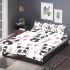 Cute cartoon panda pattern bedding set