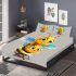 Cute cartoon style bee character bedding set