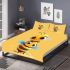 Cute cartoon style bee character bedding set