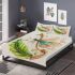 Cute damselfly and music notes with harp bedding set