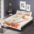 Cute damselfly and music notes with harp bedding set