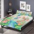 Cute dragonfly and music notes with harp bedding set