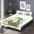 Cute frog sitting on the ground with flowers bedding set