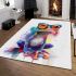 Cute frog with glasses in a full body shot area rugs carpet