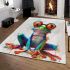 Cute frog with glasses in a full body shot area rugs carpet