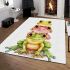 Cute frogs one pink area rugs carpet