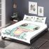 Cute little aquamarine color bedding set