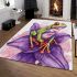 Cute little green tree frog with red eyes area rugs carpet