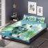 Cute panda is playing in the water bedding set