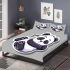 Cute panda sleeping bedding set