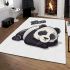 Cute panda sleeping area rugs carpet