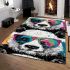 Cute panda wearing colorful glasses area rugs carpet