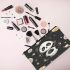 Cute pandas in space stars and planets makeup bag