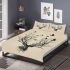 Deer head with birds bedding set