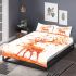 Deer with antlers made of autumn leaves stands bedding set
