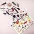 Diverse Floral Vase Arrangement Makeup Bag