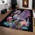Dragon and hot air balloons area rugs carpet
