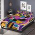 Drawing of an abstract pattern with lines bedding set