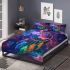 Dream catcher with butterfly and feathers bedding set