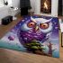 Dreamy resting owl area rugs carpet