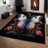 Elegant monarch butterfly area rugs carpet