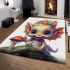 Enchanted baby dragon adventure area rugs carpet