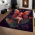Enchanted butterfly forest area rugs carpet