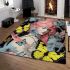 Enchanted butterfly meadow area rugs carpet