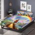 Enchanted cat bridge bedding set