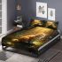 Enchanted forest feline bedding set