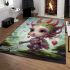 Enchanting fairy in forest area rugs carpet