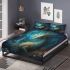 Enigmatic aquatic serpent bedding set