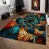 Exploring fractal patterns in geometric art area rugs carpet