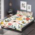 Featuring pastel flowers and bees bedding set