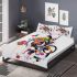 Featuring various circles and lines in shades of black bedding set