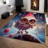 Festive owl in the moonlight area rugs carpet